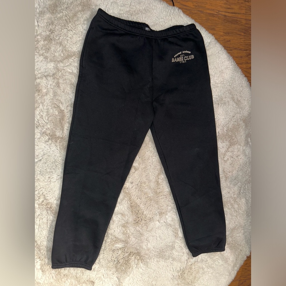 BRUNETTE THE LABEL BLACK SWEATPANTS (Worn once)